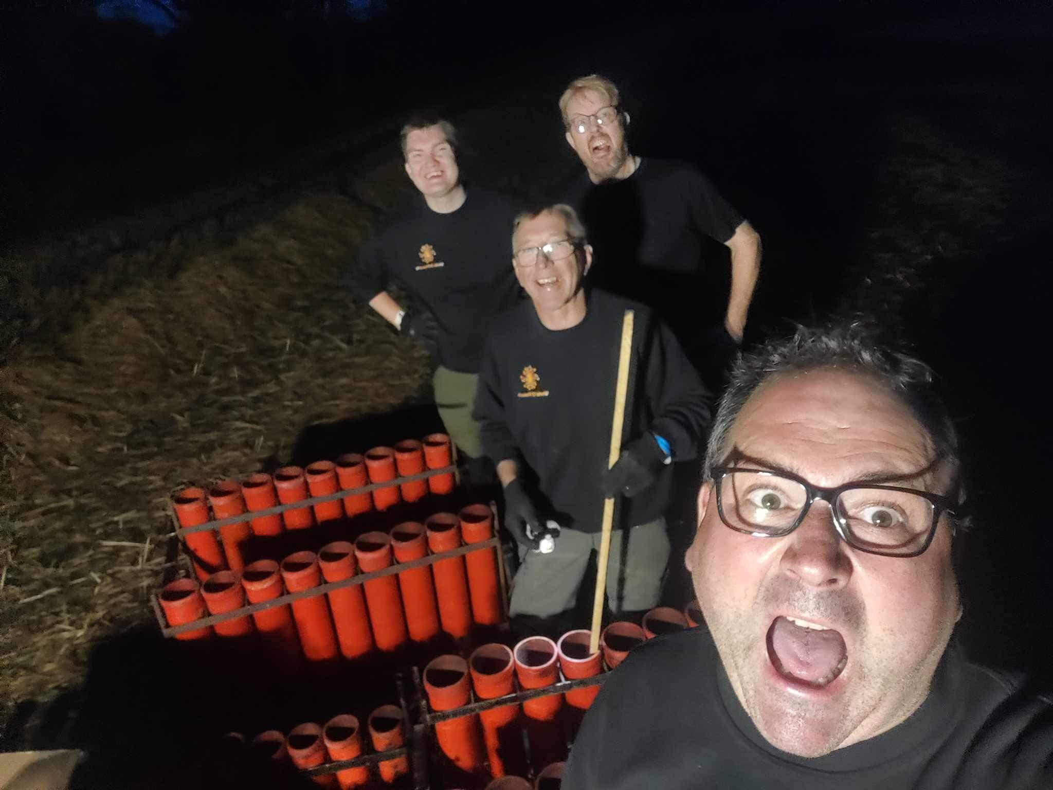 Professionelt fyrværkeri show